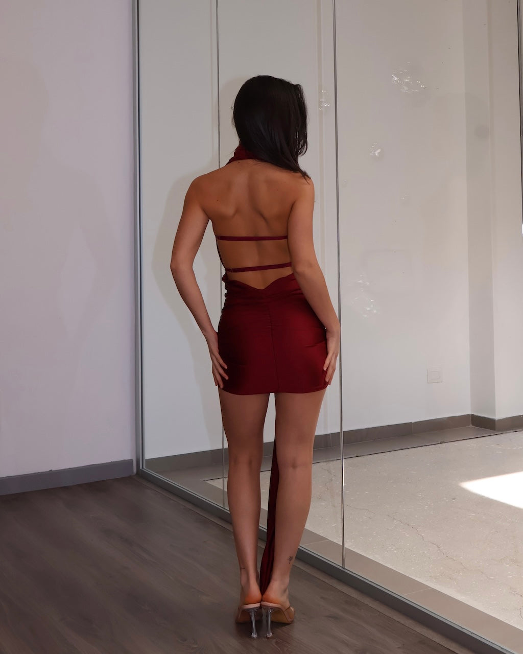 DRESS CICADA BORDEAUX