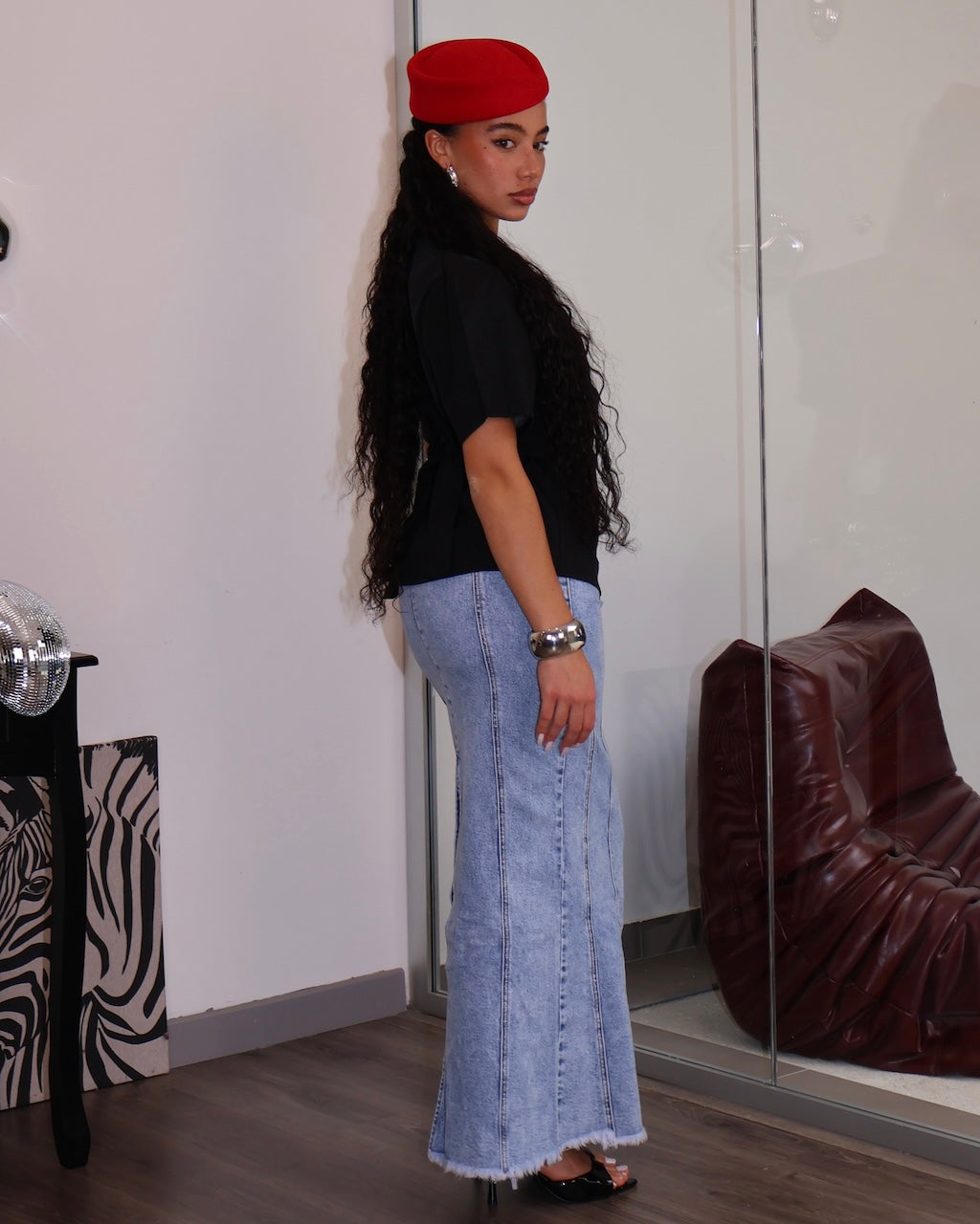 FALDA VAQUERA MIDI