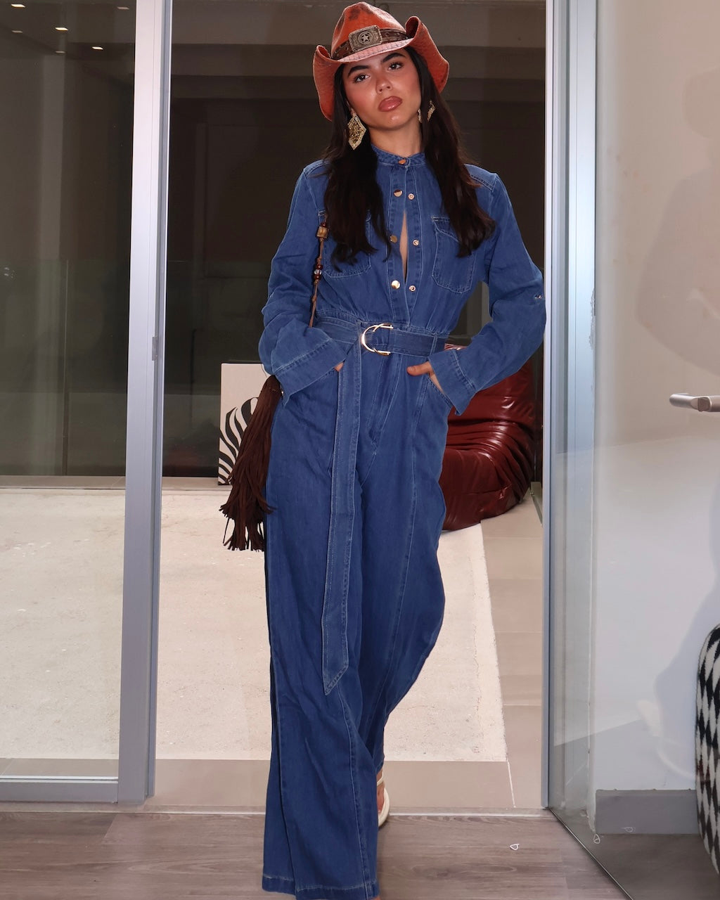 RODEO DENIM JUMPSUIT