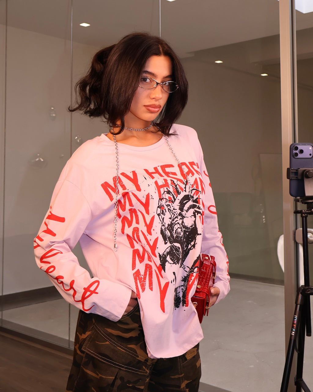 MAGLIA MY HEART ROSA