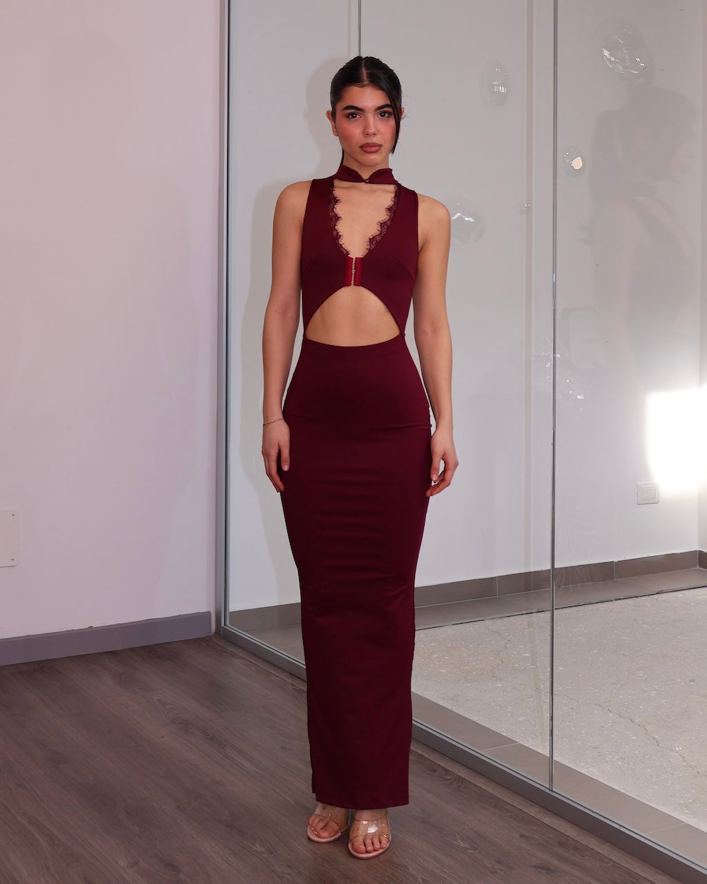 DRESS NOIR & IVOIRE VINO