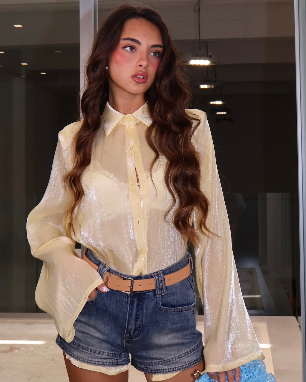 CAMICIA LUCE GIALLA