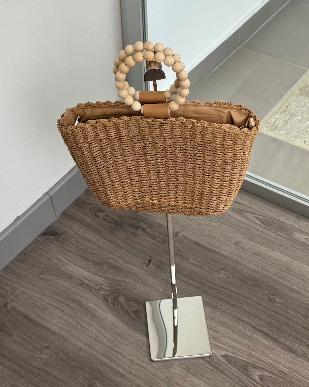 BOLSO CESTA BEIGE