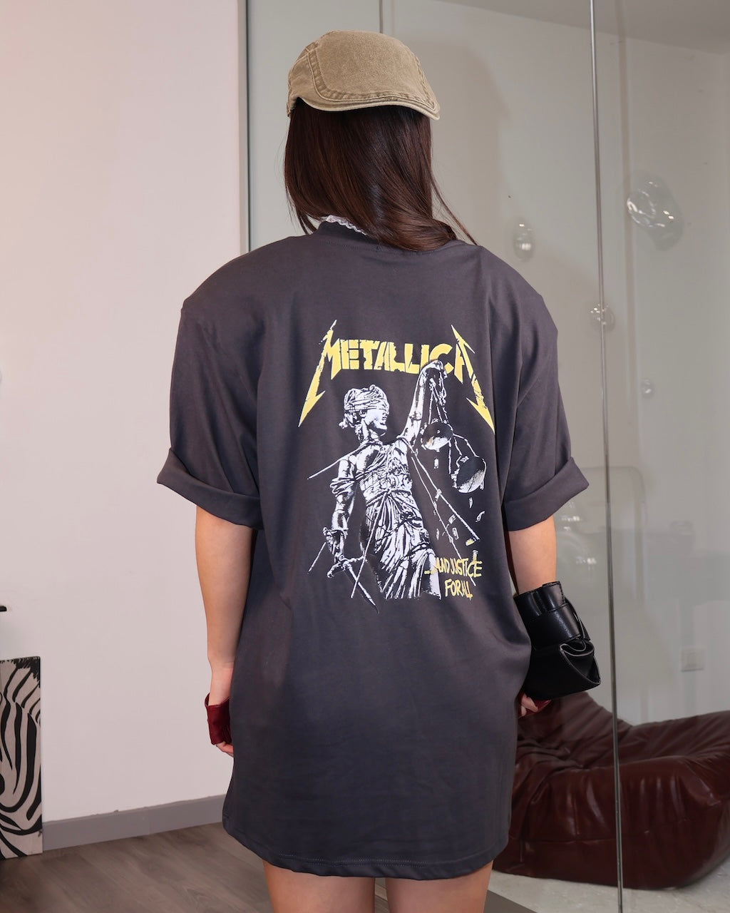 MAGLIA METALLIC NERA