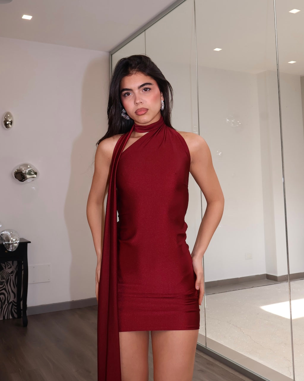DRESS CICADA BORDEAUX