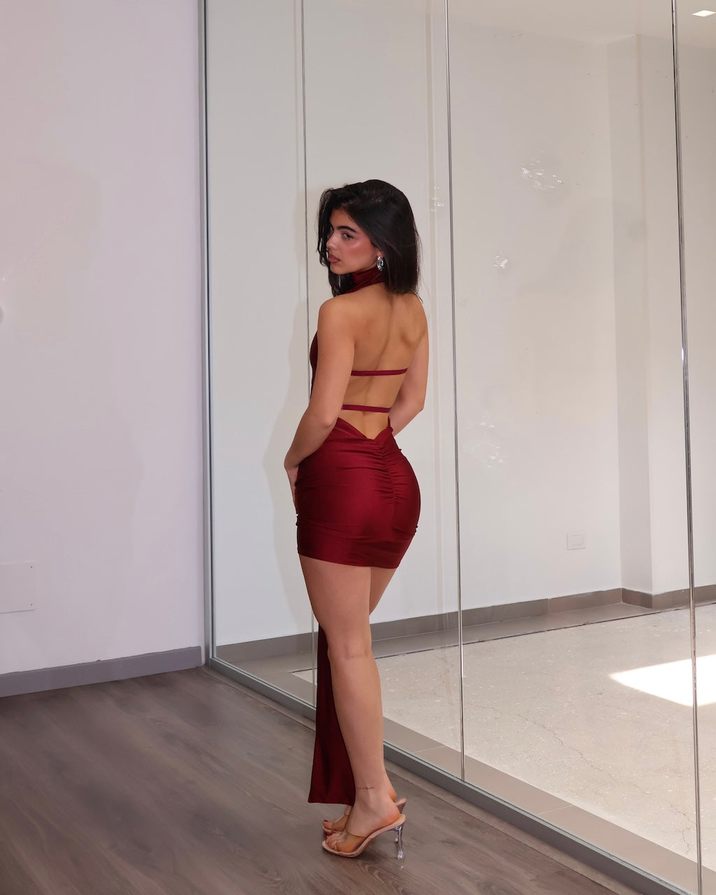 DRESS CICADA BORDEAUX
