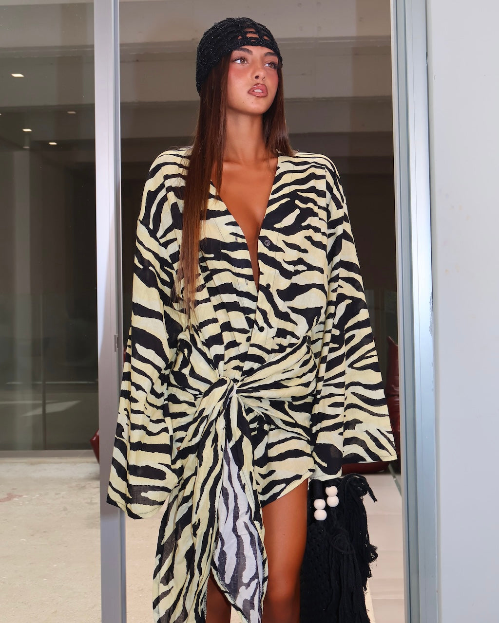 DRESS CHEMISIER TIGER GIALLO