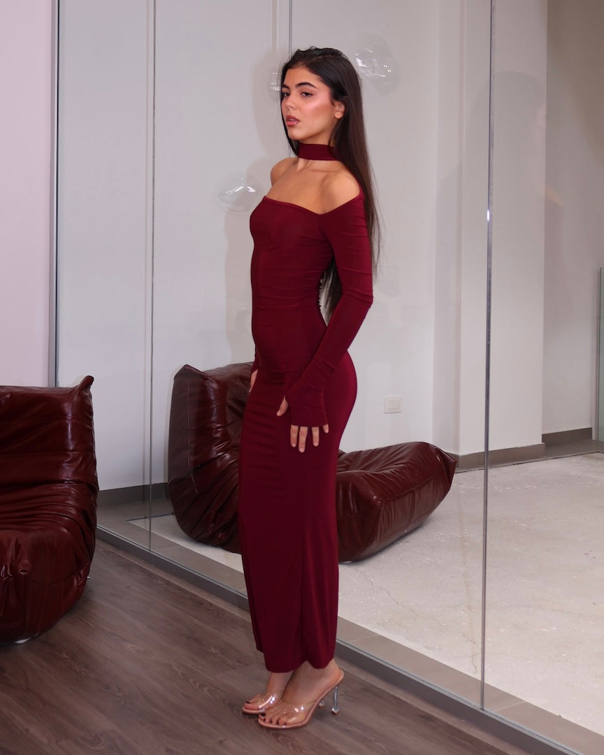 DRESS VEORA VINO