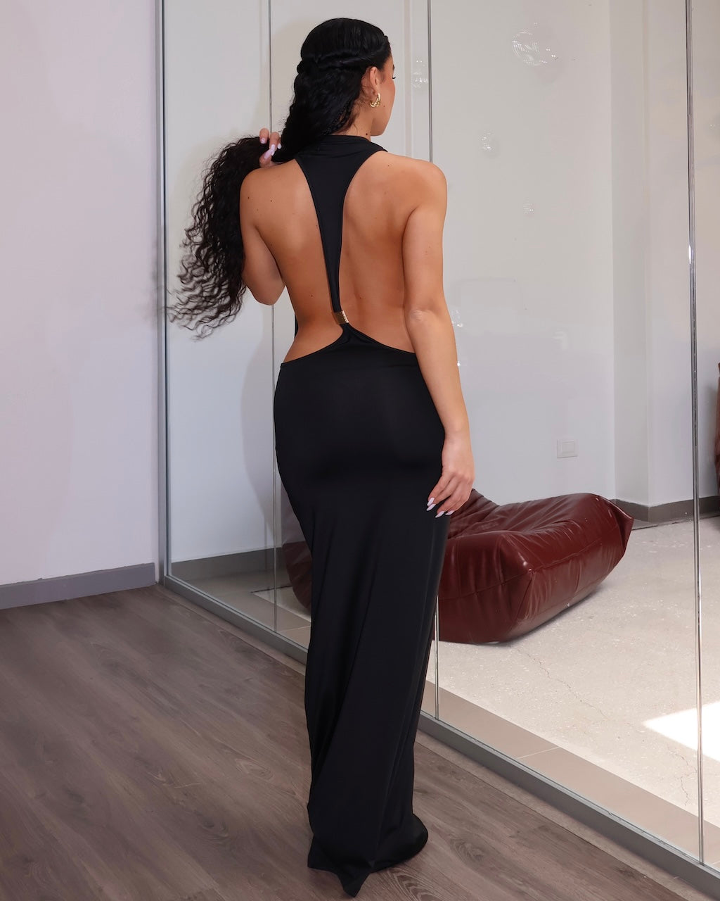 DRESS GOLDEN BACK