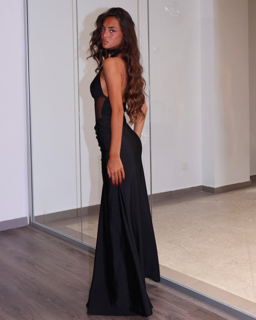 DRESS BUSTIER VELATO NERO