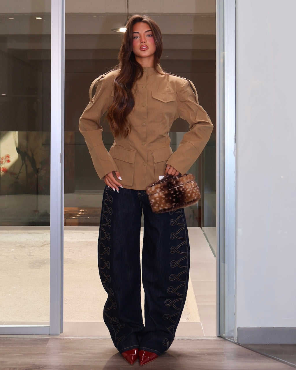 JEANS RICAMO