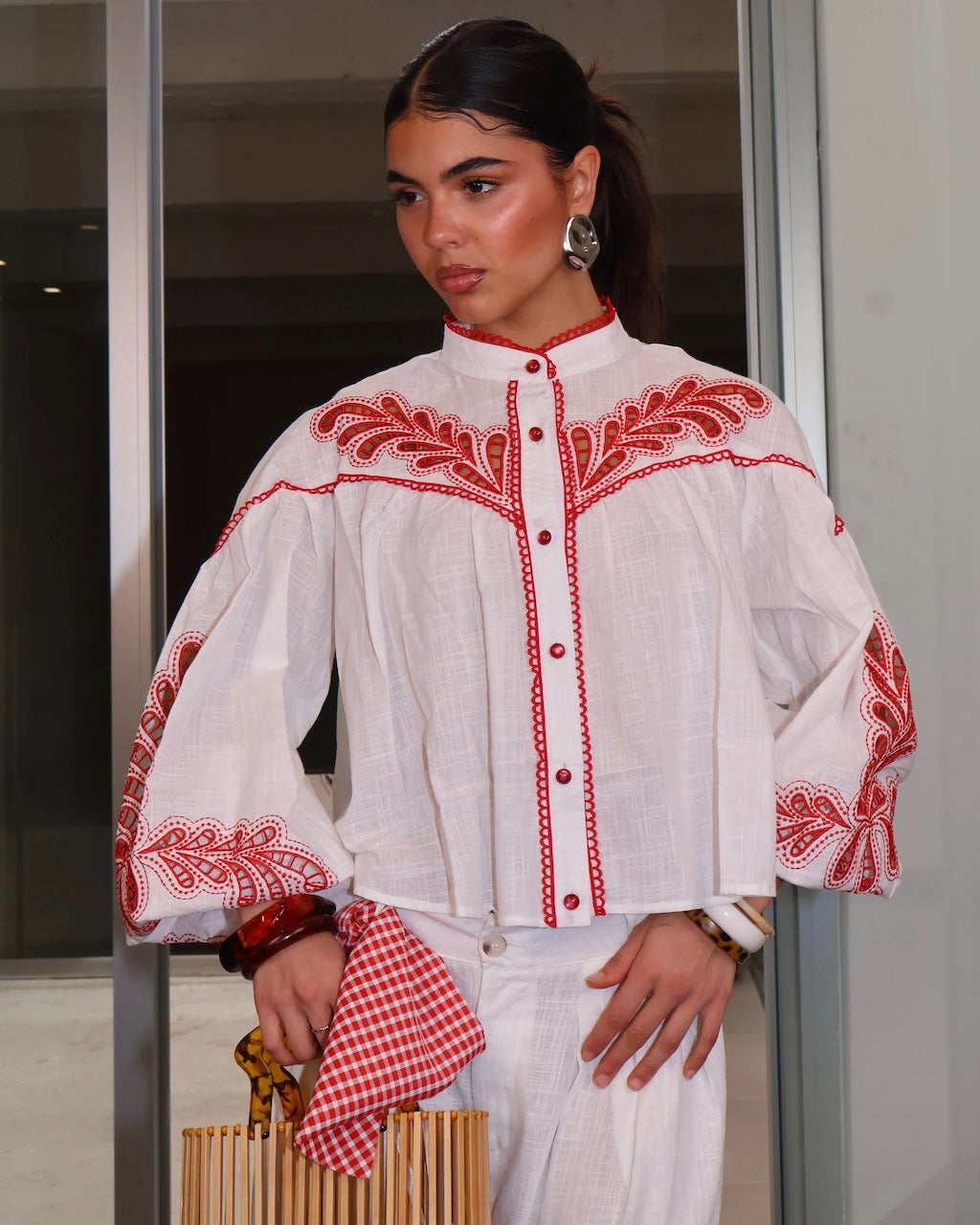 CAMICIA MEXI BIANCA
