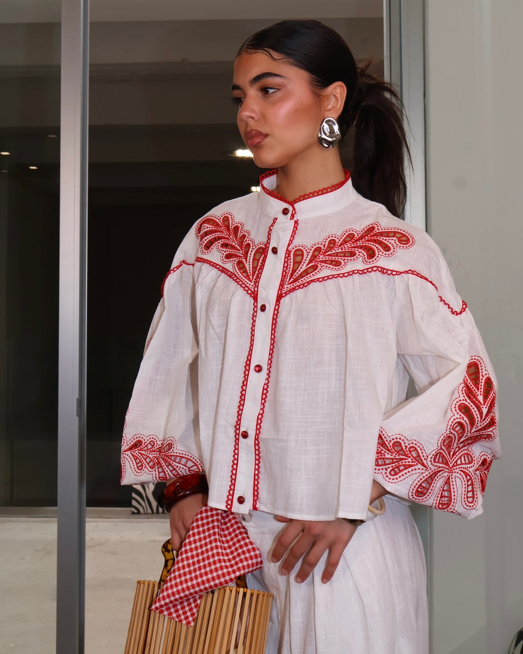 CAMICIA MEXI BIANCA